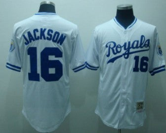 Bo Jackson Kansas City Royals white Throwback jersey