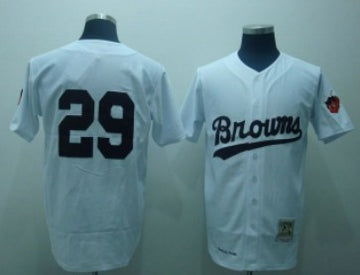 St. Louis Satchel Paige Baltimore Orioles white Throwback jersey