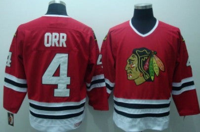Bobby Orr Chicago Blackhawks red Throwback jersey