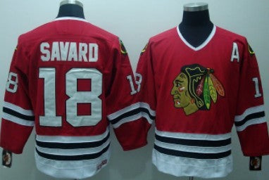 Denis Savard Chicago Blackhawks red Throwback jersey