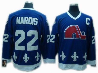 Mario Marois Colorado Avalanche navy Throwback jersey