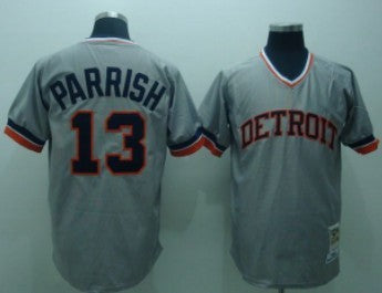 Lance Parrish Detroit Tigers gray Throwback jersey