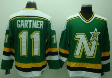 Mike Gartner Dallas Stars green Throwback jersey