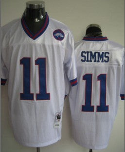Phil Simms New York Giants white Throwback jersey