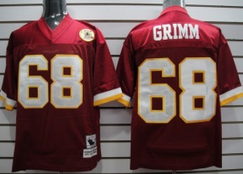 Grimm Washington Commanders red Throwback jersey