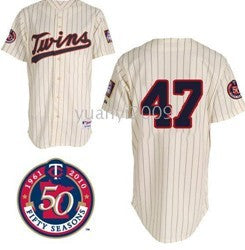 Liriano Minnesota Twins cream jersey