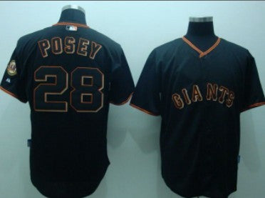 San Fransico Buster Posey San Francisco Giants black jersey