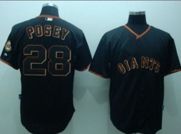 San Fransico Buster Posey San Francisco Giants black jersey