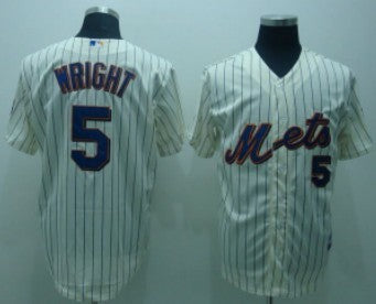 David Wright New York Mets cream jersey
