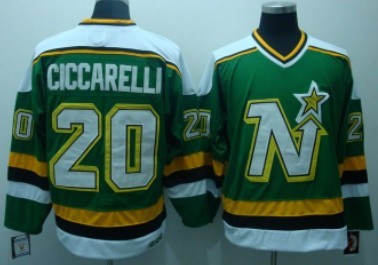 Dino Ciccarelli Dallas Stars green Throwback jersey