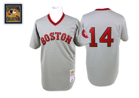 Jim Rice Boston Red Sox gray Throwback jersey