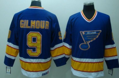 Doug Gilmour St. Louis Blues blue Throwback jersey