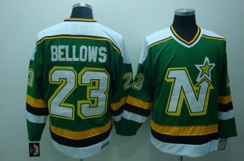 Brian Bellows Dallas Stars green Throwback jersey