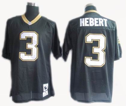 Hebert New Orleans Saints black Throwback jersey