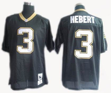 Hebert New Orleans Saints black Throwback jersey