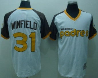 Dave Winfield San Diego Padres white Throwback jersey