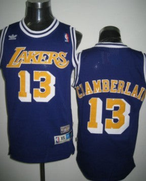 Wilt Chamberlain Los Angeles Lakers purple Throwback jersey