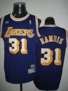 Kurt Rambis Los Angeles Lakers purple Throwback jersey