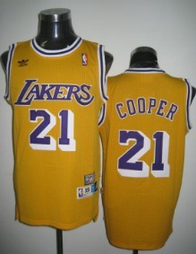 Michael Cooper Los Angeles Lakers yellow Throwback jersey