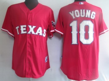 Michael Young Texas Rangers red jersey