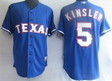 Ian Kinsler Texas Rangers blue jersey