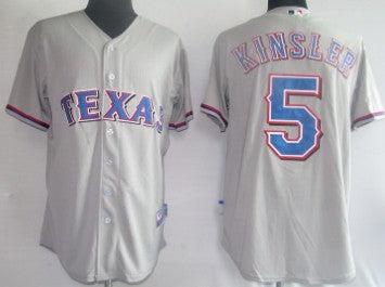 Ian Kinsler Texas Rangers gray jersey