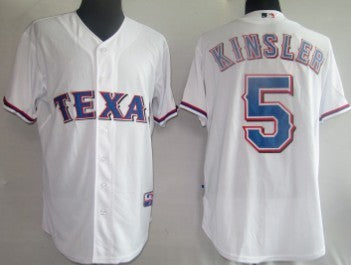 Ian Kinsler Texas Rangers white jersey