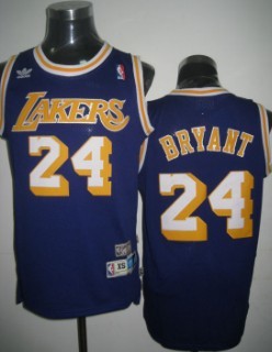 Kobe Bryant Los Angeles Lakers purple Throwback jersey