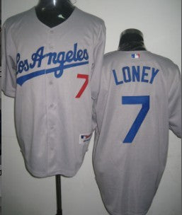 Loney Los Angeles Dodgers gray jersey
