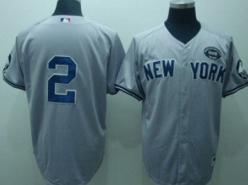 Derek Jeter New York Yankees gray jersey