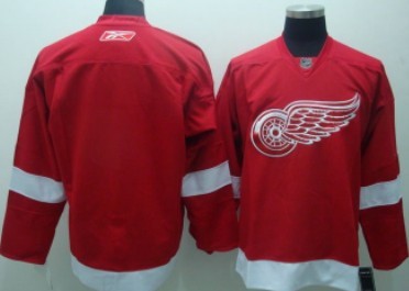 Custom Detroit Red Wings red jersey
