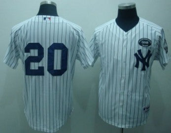 Posada New York Yankees white jersey