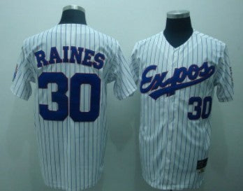 Raines Washington Nationals white Throwback jersey