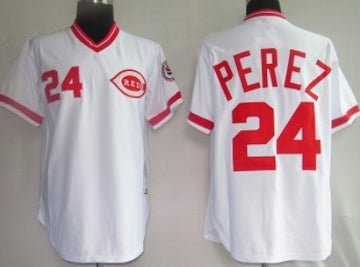 Tony Perez Cincinnati Reds white Throwback jersey