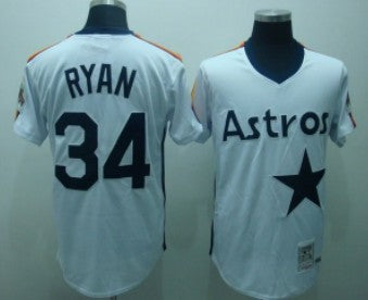 Nolan Ryan Houston Astros white Throwback jersey