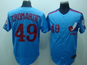 Cromartie Washington Nationals blue Throwback jersey