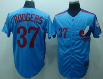 Rodgers Washington Nationals blue Throwback jersey