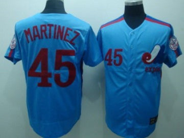 Pedro Martinez Washington Nationals blue Throwback jersey