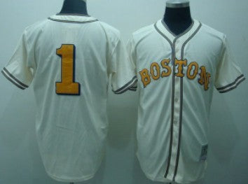 Doerr Boston Red Sox cream Throwback jersey