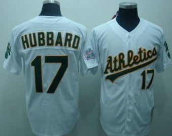 Hubbard Oakland Athletics white Throwback jersey