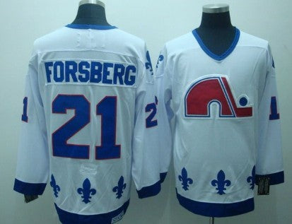 Peter Forsberg Colorado Avalanche white Throwback jersey