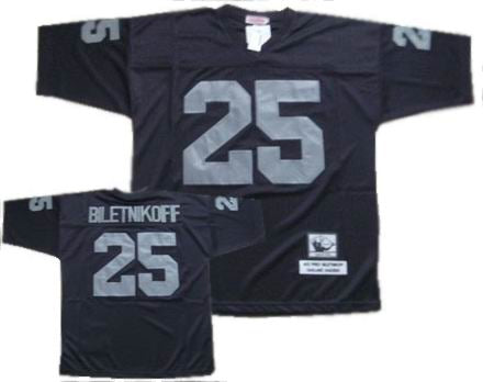 Biletnikoff Las Vegas Raiders black Throwback jersey