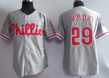 Kruk Philadelphia Phillies gray Throwback jersey