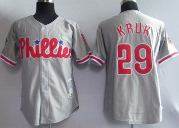 Kruk Philadelphia Phillies gray Throwback jersey