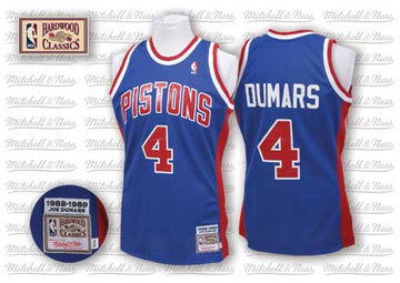 Joe Dumars Detroit Pistons blue Throwback jersey