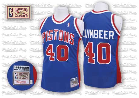 Bill Laimbeer Detroit Pistons blue Throwback jersey