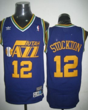 John Stockton Utah Jazz purple Throwback jersey