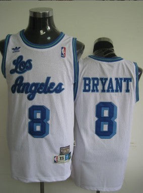 Kobe Bryant Los Angeles Lakers white Throwback jersey