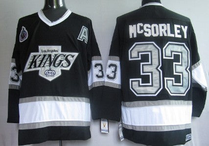 Marty McSorley Los Angeles Kings black Throwback jersey