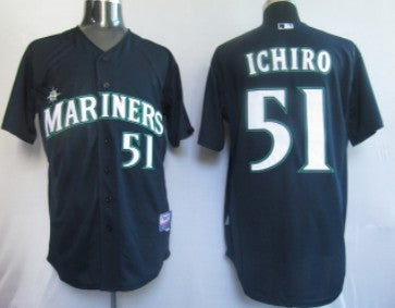 Ichiro Suzuki Seattle Mariners navy jersey